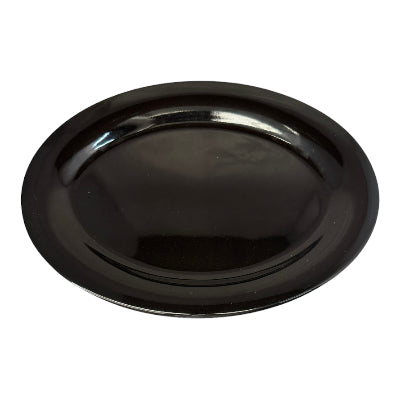 PLATO OVAL 12* PREMIUM NEGRO 908-NE -MELAMINA NEGRA