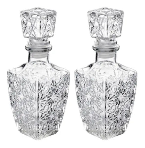 LICORERA VIDRIO C/TAPA MOD DIAMANTE 250 ML109 CAJA 48 PZS -LICORERAS ...