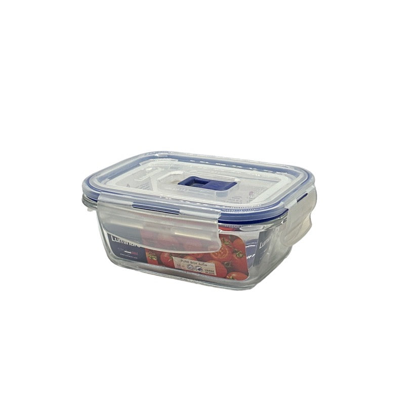 CAJA TEMPLADA RECTANGULAR  76CL C/TAPA H7679 -FRASCOS Y HERMETICOS DE CRISTAL