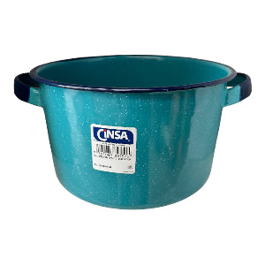 OLLA RECTA 22 SIN TAPA AZUL TURQUEZA 318617 -OLLAS DE PELTRE